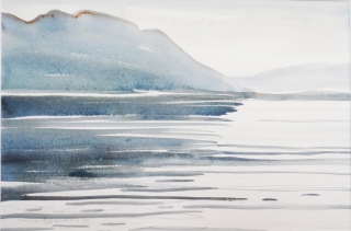 David Hawkins Watercolour - Holy Loch