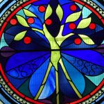 Roots and Shoots - David Hawkins stained glass window
